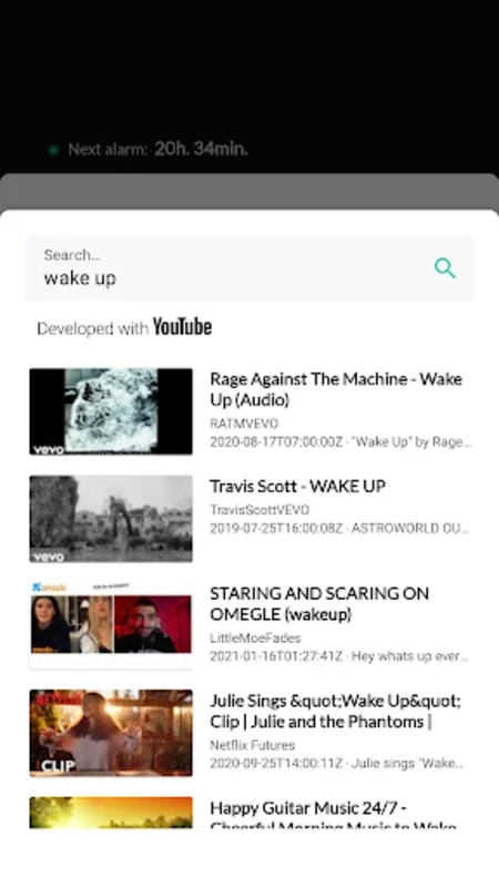 Alarmore - alarm for YouTube for Android: Wake Up & Organize