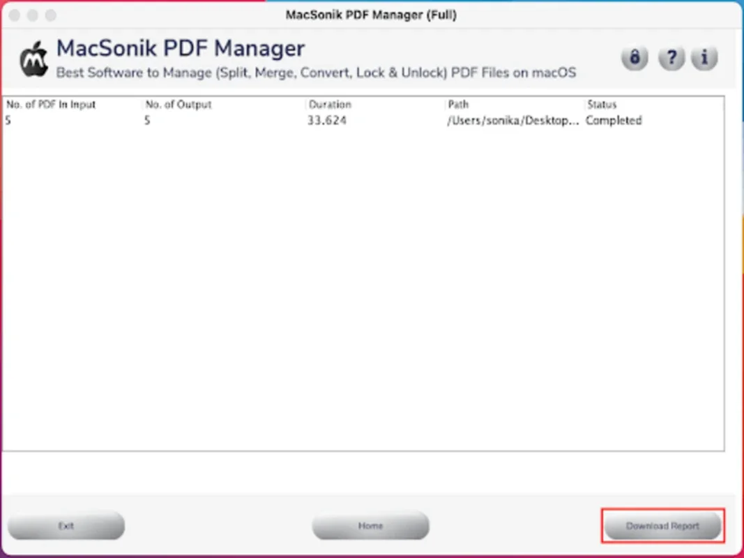 MacSonik PDF Manager Tool for Mac - Comprehensive PDF Solution