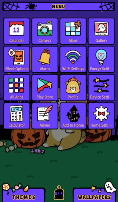 Cute Halloween Shiba Theme for Android - Personalize Your Phone