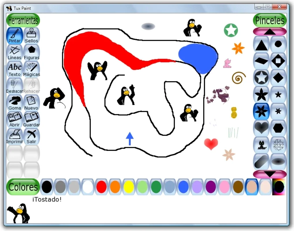 Tux Paint Portable for Windows - Fun Drawing App