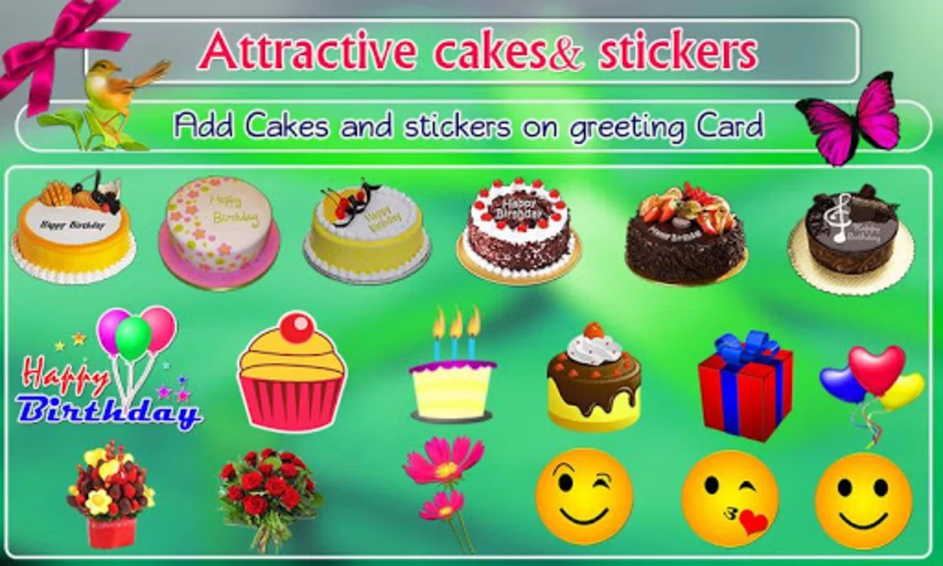 Birthday Greeting Cards Maker for Android - Create Personalized Cards