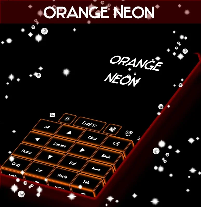 Orange Neon Go Keyboard for Android - Enhance Typing Experience