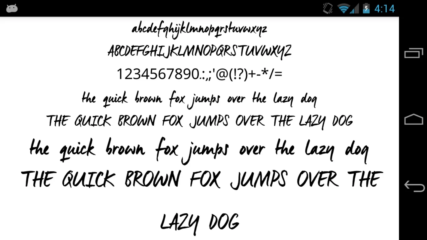 Brush Fonts 50 for Android - Enhance Messaging