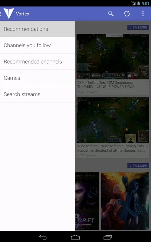 Vortex for Android - Stream Twitch Anytime