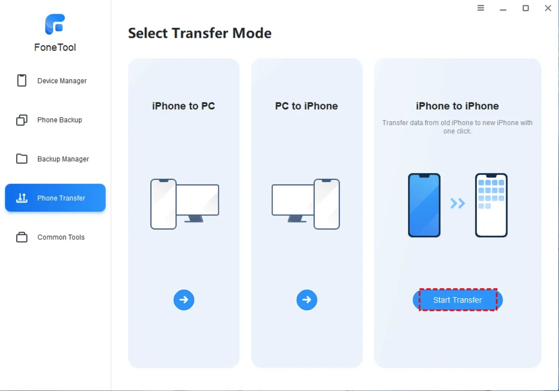 FoneTool for Windows - Efficient iPhone Management