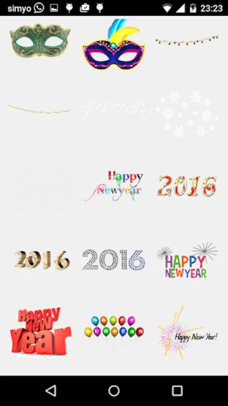 Happy New Year 2020 Stickers for Android - Craft Festive Postcards