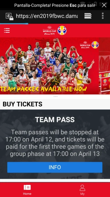 FIBA Basketball World Cup 2019 for Android - Stay Updated