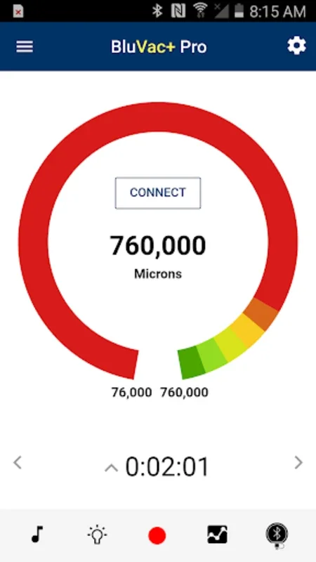 BluVac for Android - Precise System Evacuation Monitoring