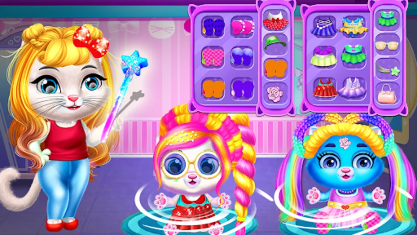 Chic Baby Kitty Cat Hair Salon for Android - Virtual Pet Care