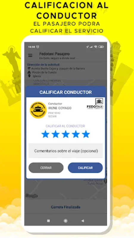 FEDOTAXI PASAJERO for Android - Reliable Taxi Service at Your Fingertips