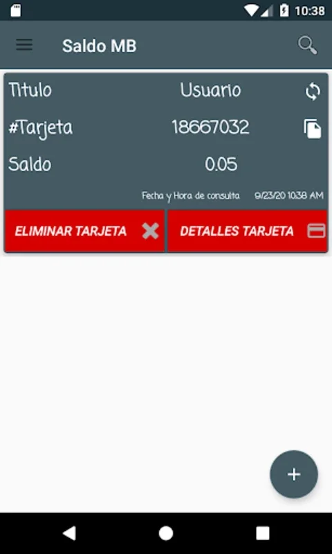 Saldo MB for Android - Manage Transit Cards Easily