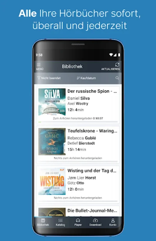 Audiolibrix - Hörbücher und Podcasts for Android: Vast Selection and Seamless Playback