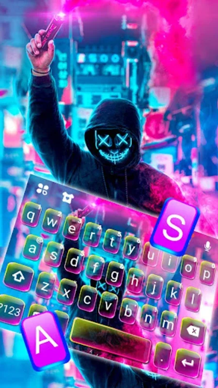 Smoke Purge Mask Theme for Android - Customize Typing