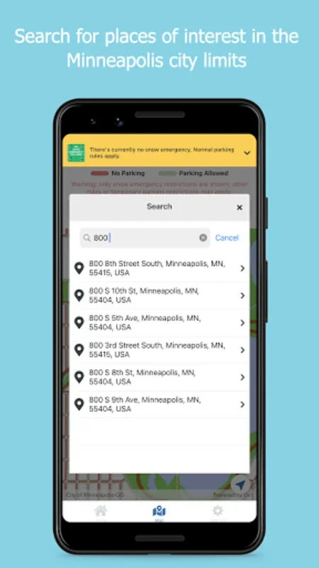 Mpls Snow Emergency Rules for Android - Navigate Winter Rules