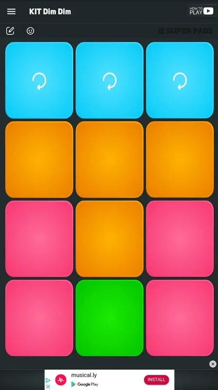 Super Pads for Android - Create Music with Colorful Buttons