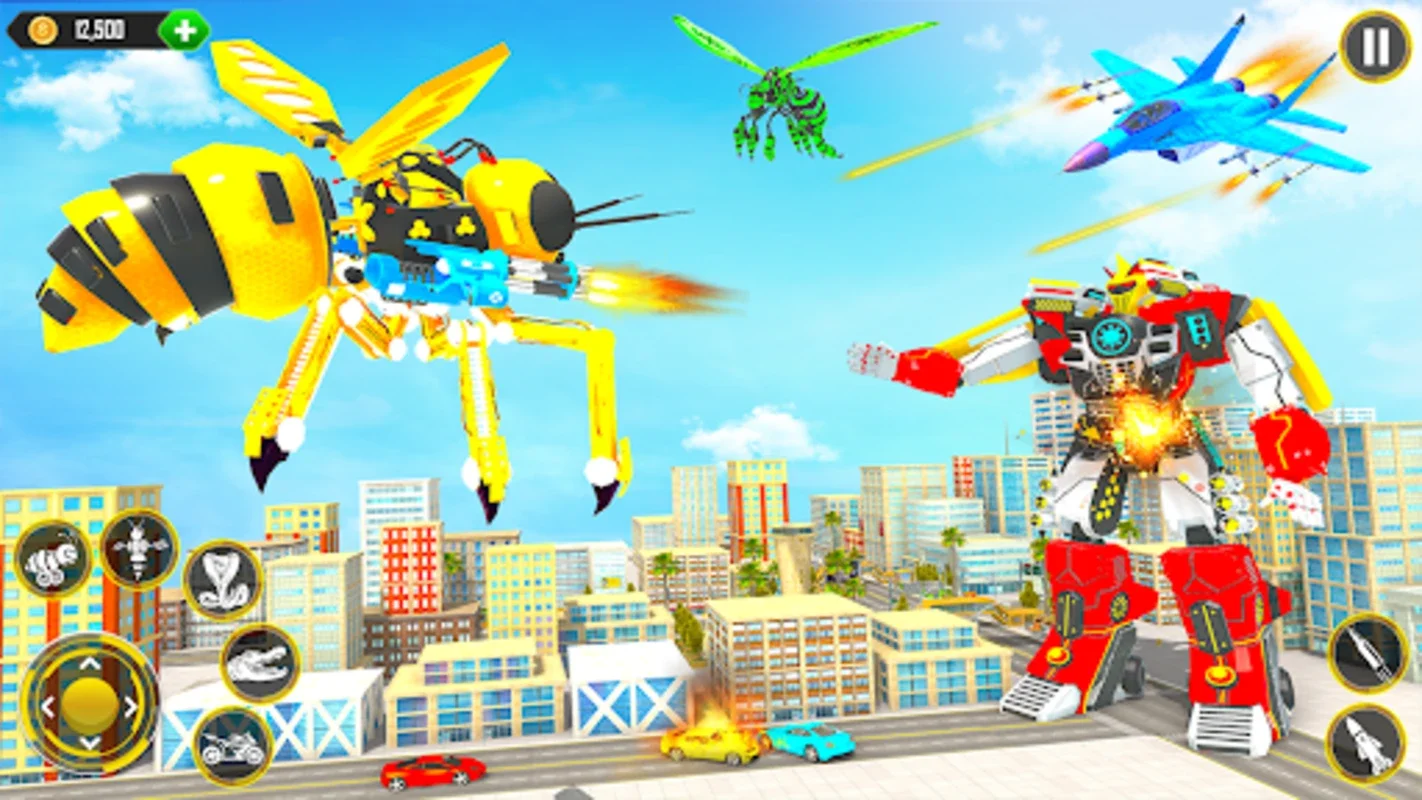 Flying Bee Robot Car Transform for Android - Thrilling Gameplay