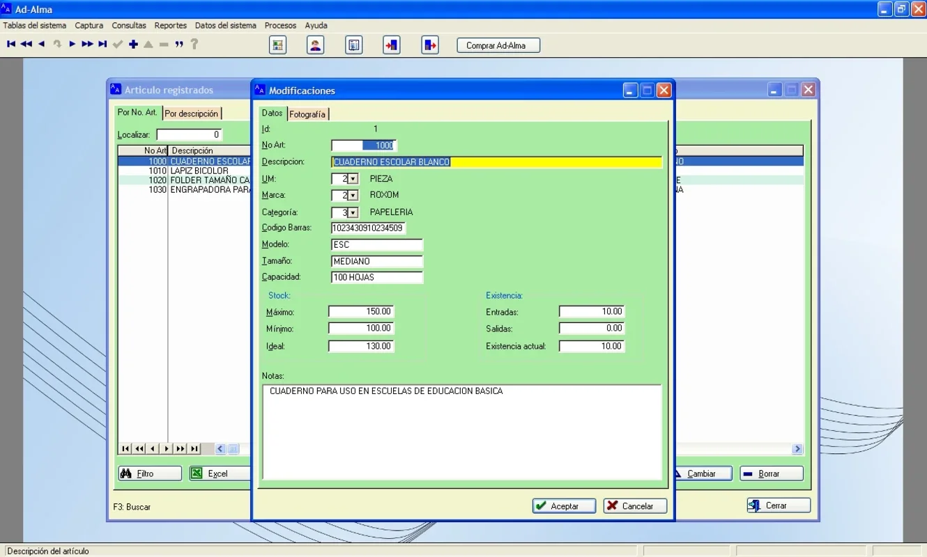 Ad-Alma for Windows - Complete Warehouse Management