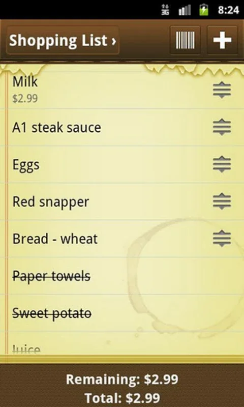 Out of Milk for Android - Manage Grocery & To-Do