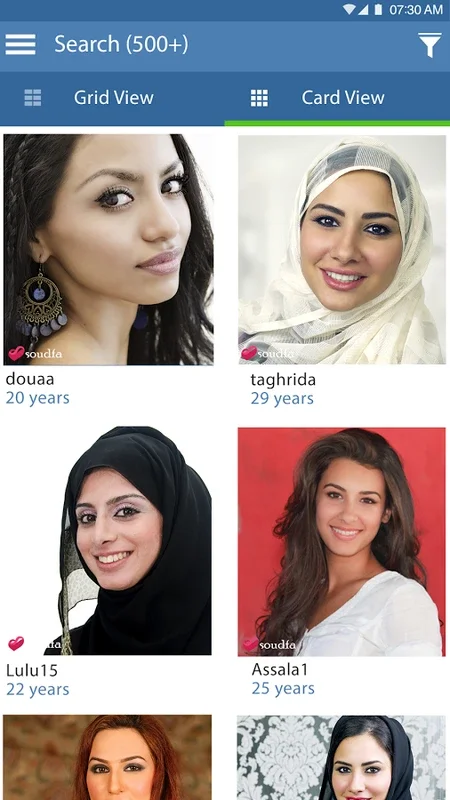 Soudfa for Android - Ideal for Arab and Muslim Singles