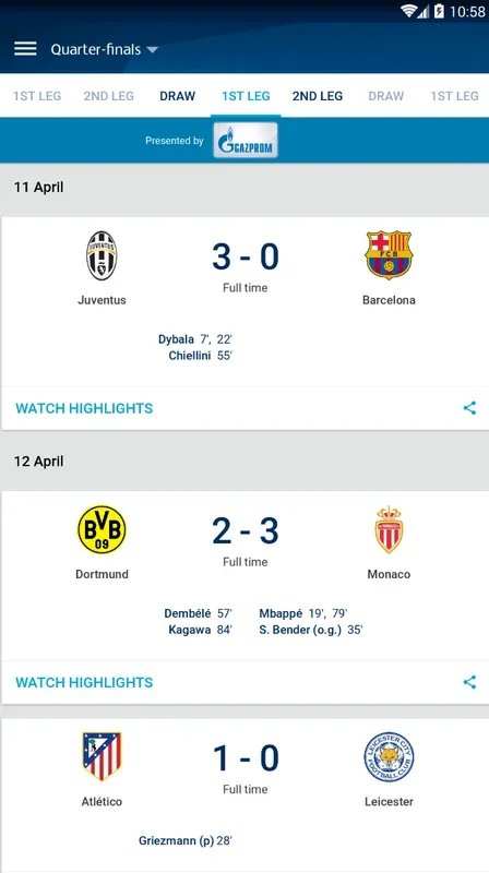 UEFA Champions League for Android - Comprehensive Soccer Info