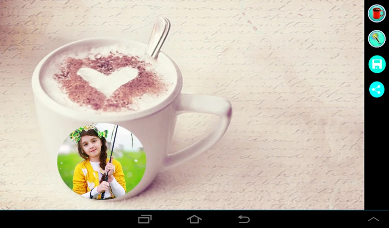 Coffee Cup Photo Frame for Android - Add Style to Your Photos