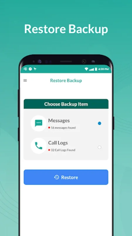 Recover Deleted Message, Calls for Android - Secure SMS and Call Log Management