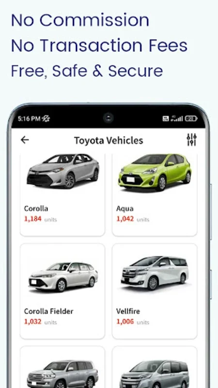 JCT Japan Used Cars for Android: No - Fee Marketplace with Direct Auction Access