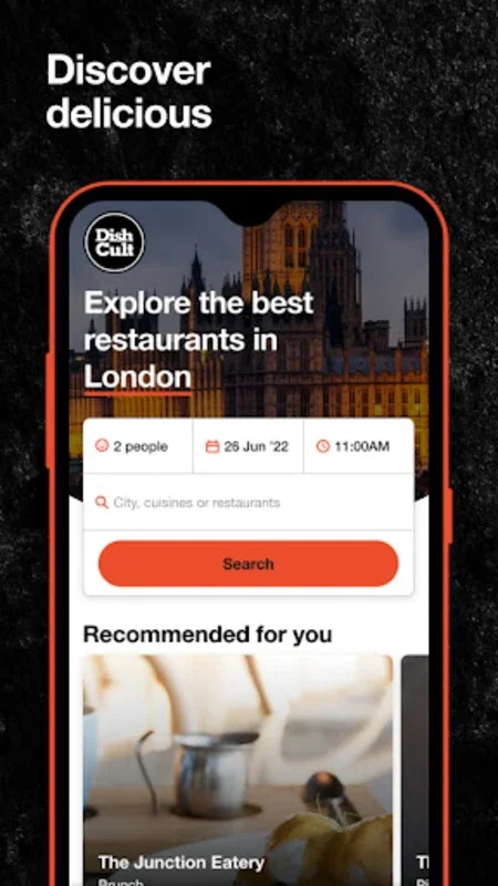 Dish Cult for Android - Simplify Restaurant Reservations