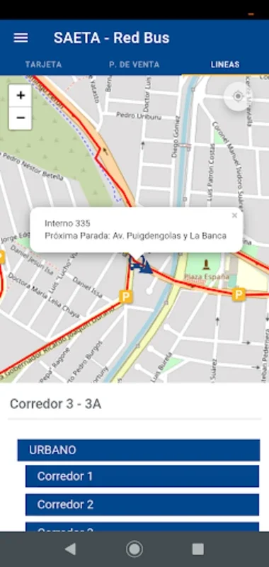 Saeta for Android - Efficient Urban Transit in Salta