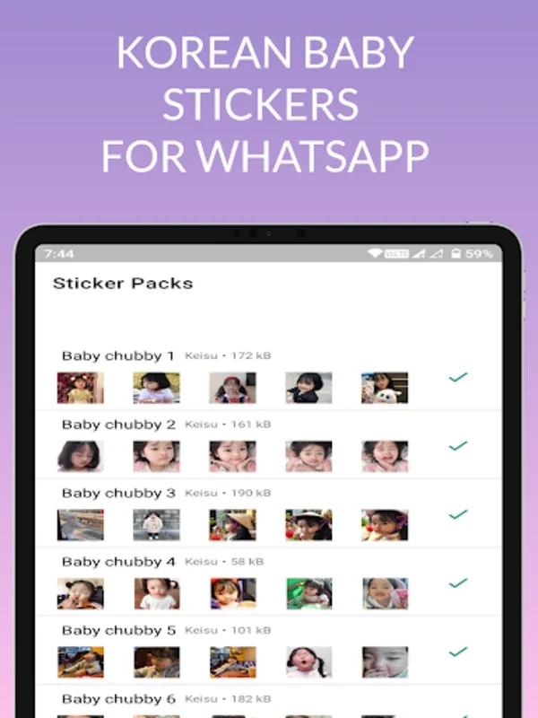 Baby Stickers for WAStickers on Android - No Downloading Required