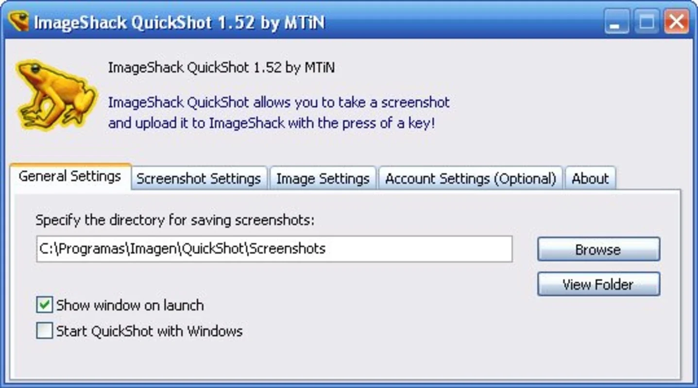 ImageShack QuickShot for Windows - Free Upload and Capture Tool