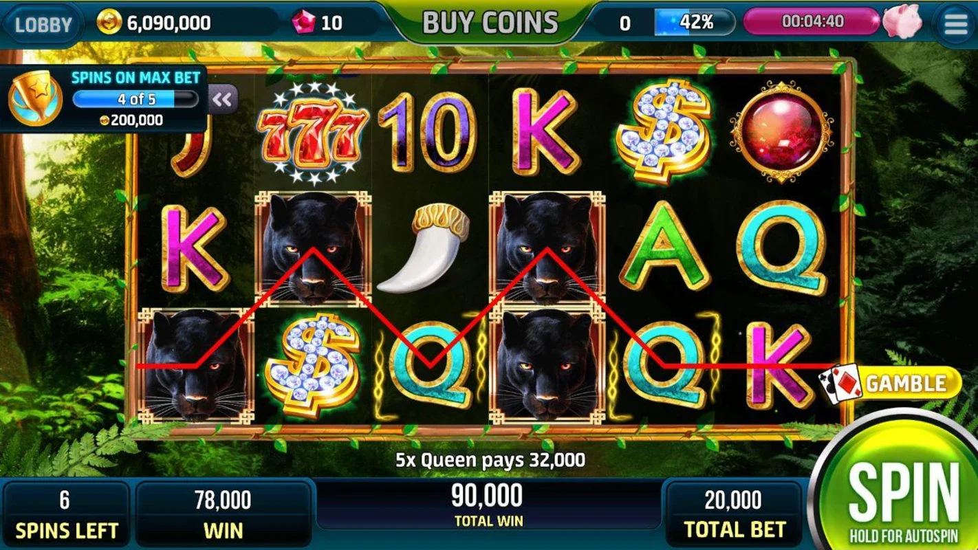 Slots Wolf Magic - FREE Slot Machine Casino Games for Android: Win Big!