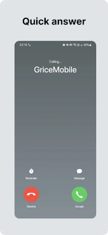 Phone by GriceMobile for Android - Seamless Call Management & Personalization