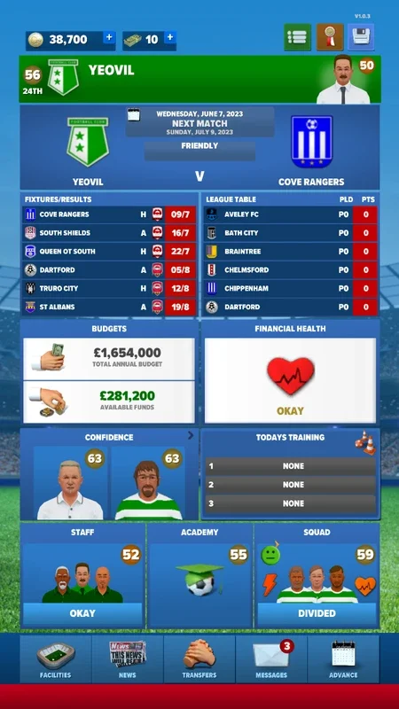 Football Club Management 2024 for Android - Manage Your Soccer Team