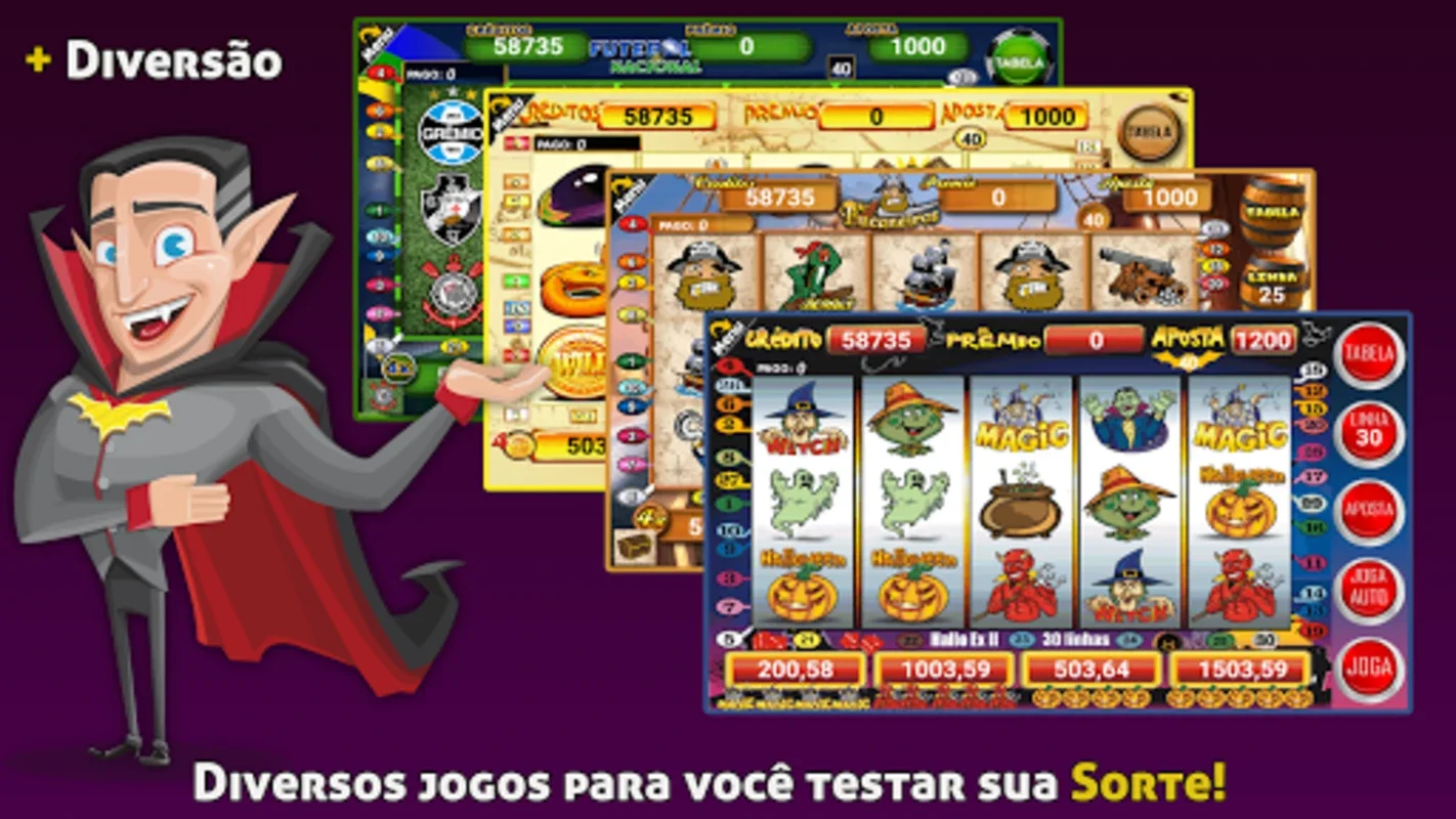 Halloween Slots 30 Linhas for Android - No Real-Money Betting