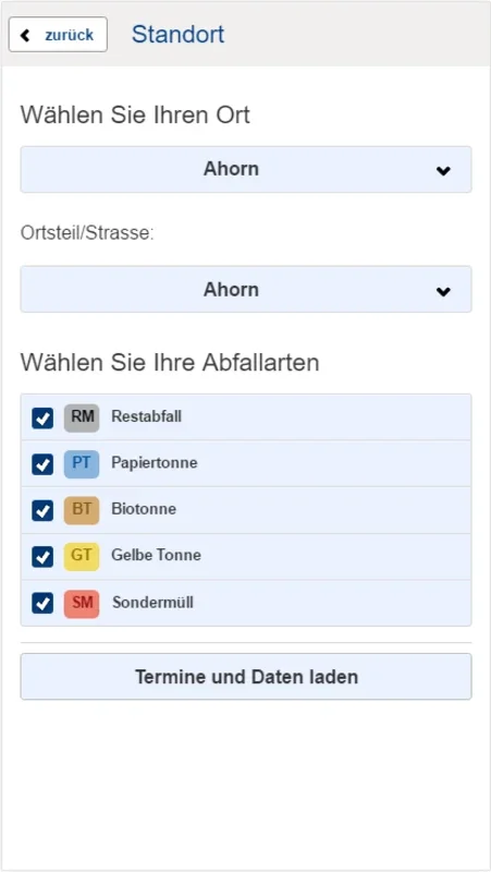 Abfall - App for Android: Simplifying Waste Management in Coburg