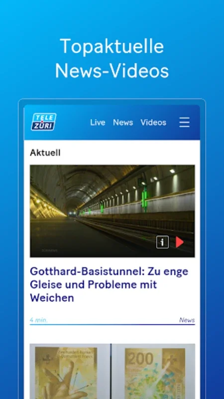 TeleZüri for Android - Comprehensive News & Entertainment