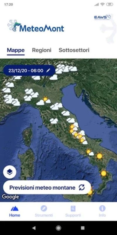 Meteomont for Android: Your Avalanche Safety Companion