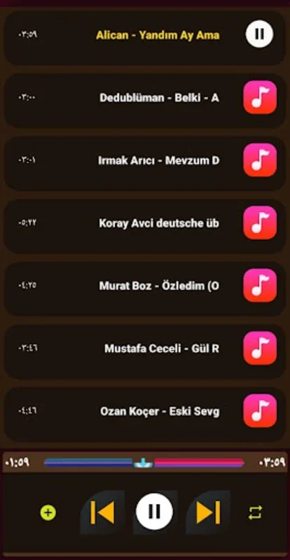 اغاني تركية حزينة.. for Android - Enjoy Offline Sad Turkish Songs