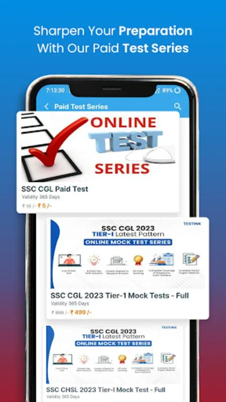 Testink for Android: Ace Competitive Exams