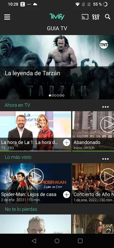 Tivify for Android - Stream Spanish TV Channels Easily