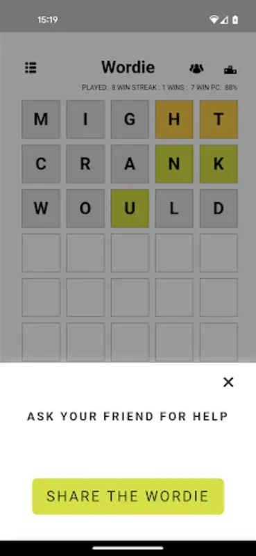 Wordie for Android - Enhance Vocabulary with 5-Letter Puzzles