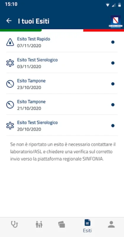 e-Covid SINFONIA for Android - Manage Campania COVID Certificates Securely