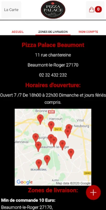 Pizza Palace Beaumont for Android - Seamless Pizza Ordering