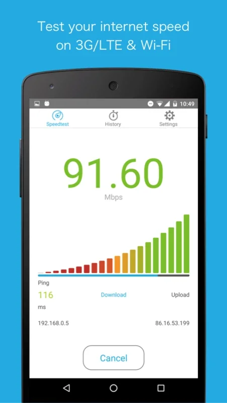 SpeedTest for Android: Secure Internet Speed Check