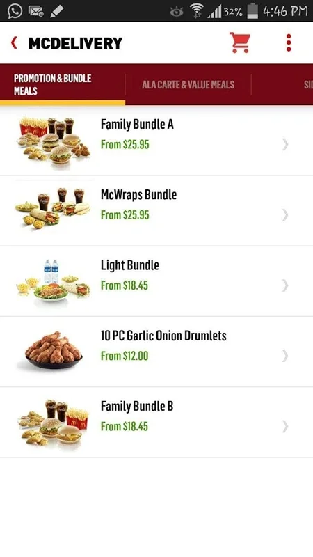 McDelivery Singapore for Android - Simplify Your McDonald's Orders