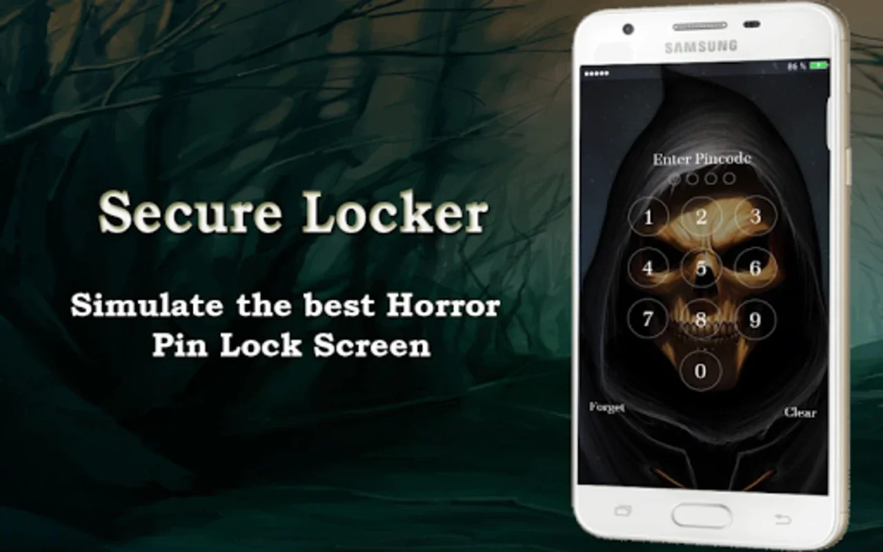 Lock Screen - Skull Pin Lock S for Android: Secure & Stylish