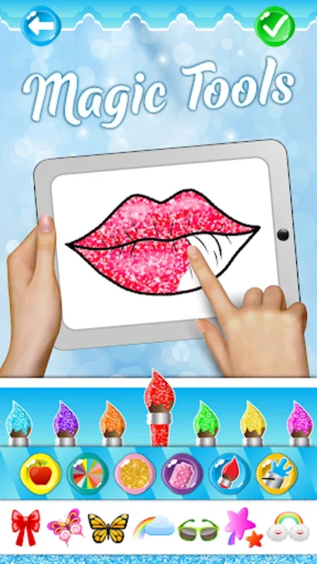 Glitter Lips with Makeup for Android - Download the APK from AppHuts