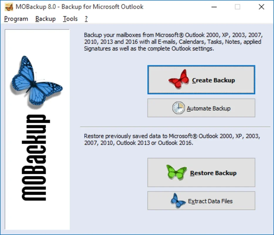 MOBackup for Windows - Safeguard Your Outlook Data