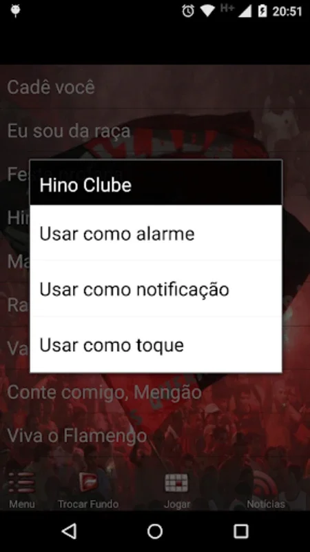 Mengão - Músicas da Torcida for Android: Immerse in Football Anthems